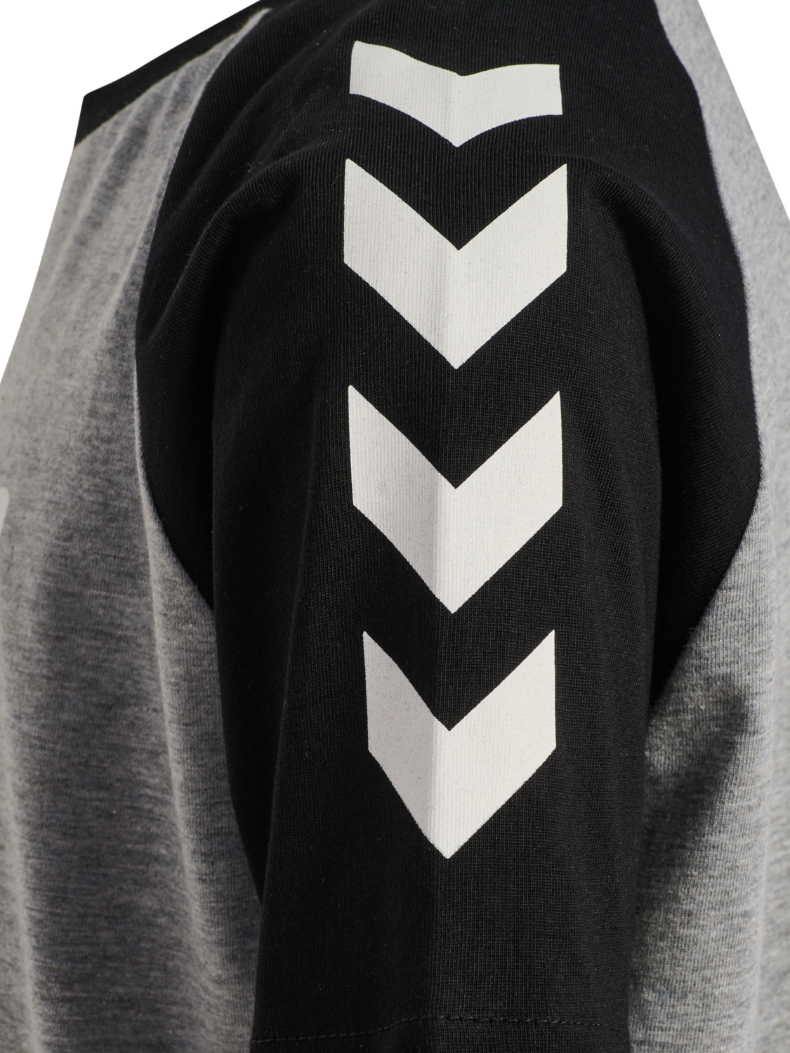 hmlJR LOGO T-SHIRT S/S, GREY MELANGE, packshot