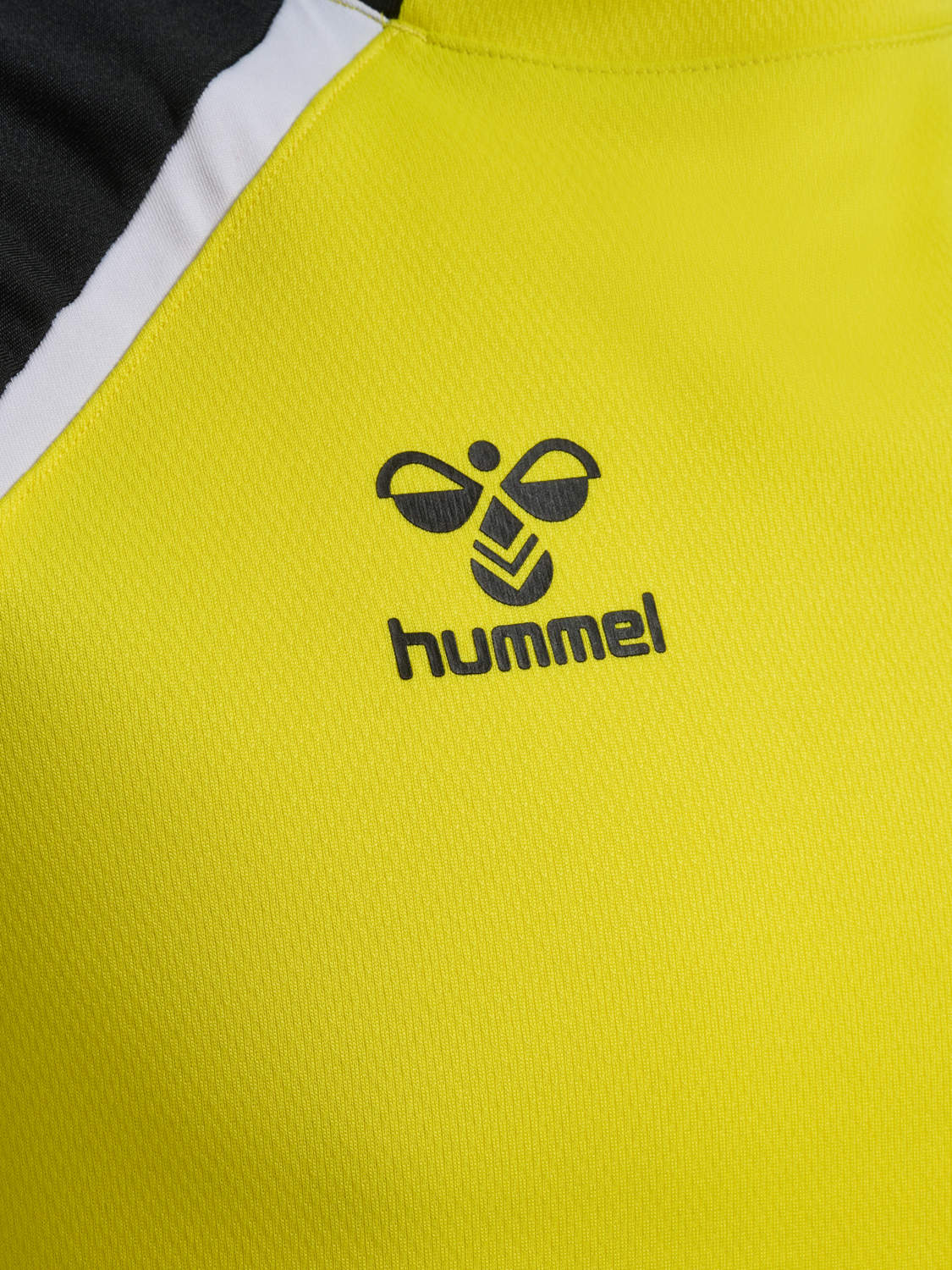 hmlLEAD 2.0 CREW SWEAT, BLAZING YELLOW/BLACK, packshot
