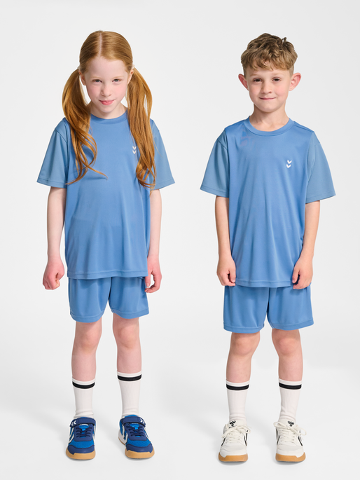 hmlJR GOAL MIX SET, LICHEN BLUE, model