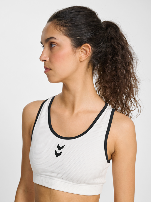 hmlPULSE MESH W TOP, WHITE/BLACK, model