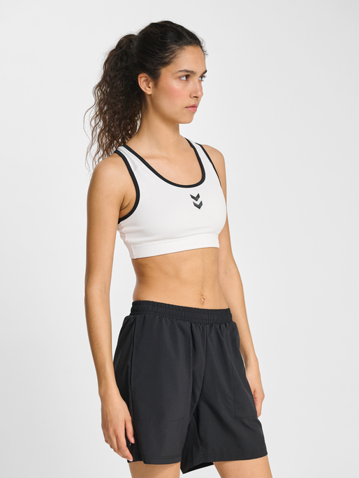 hmlPULSE MESH W TOP, WHITE/BLACK, model