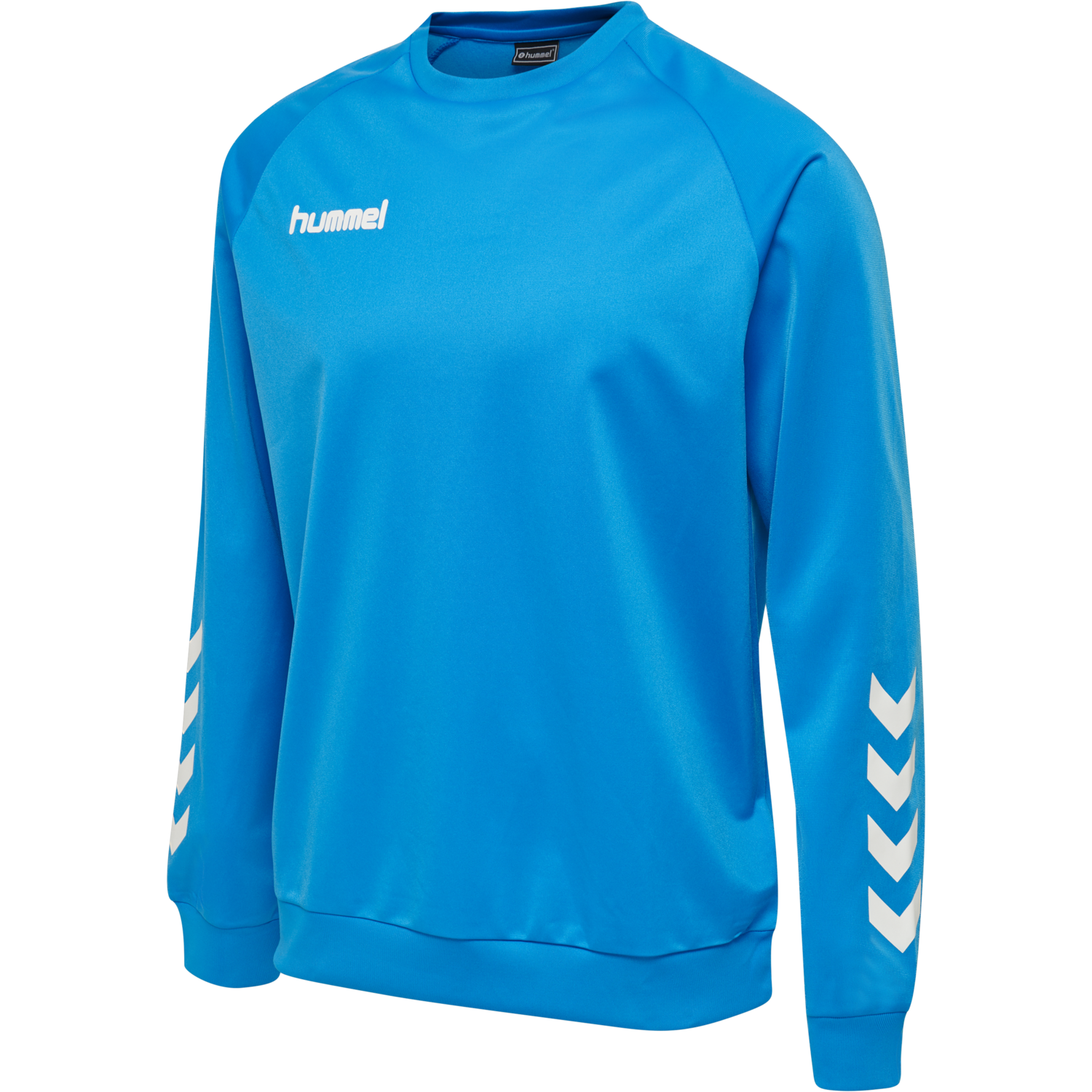 hmlPROMO KIDS POLY SWEATSHIRT, DIVA BLUE, packshot