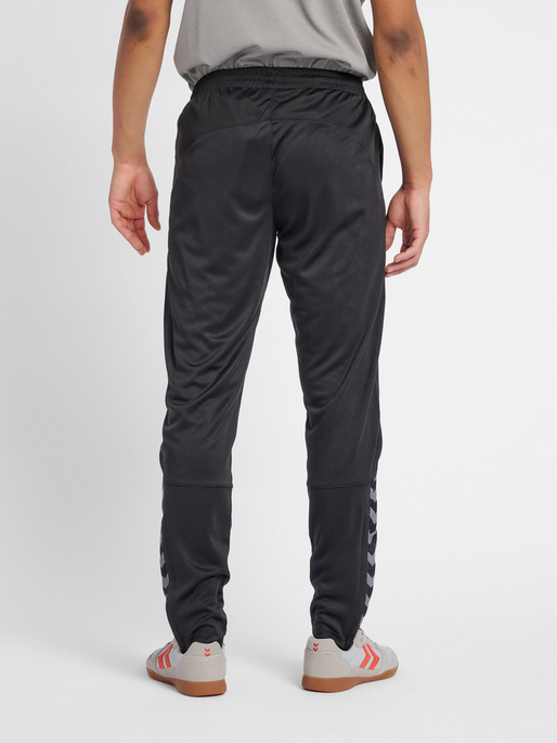 hmlAUTHENTIC POLY PANT, BLACK/WHITE, model