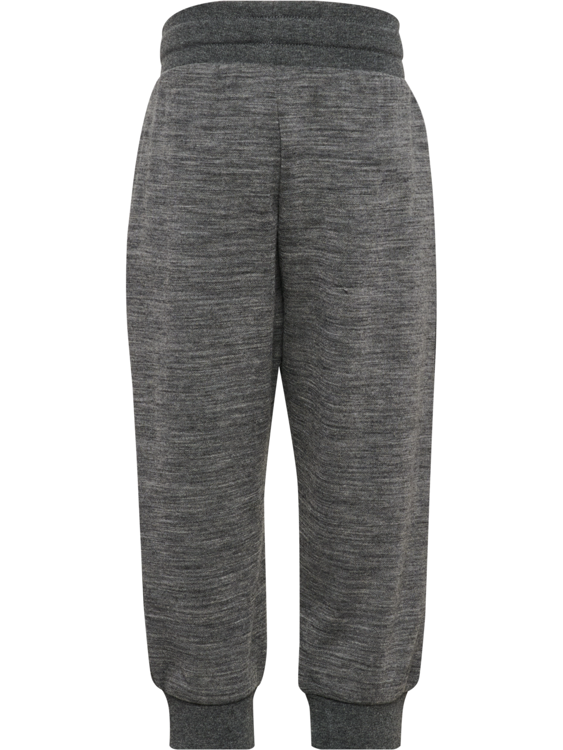hmlMINI WOOL PANTS BEE, DARK GREY MELANGE, packshot