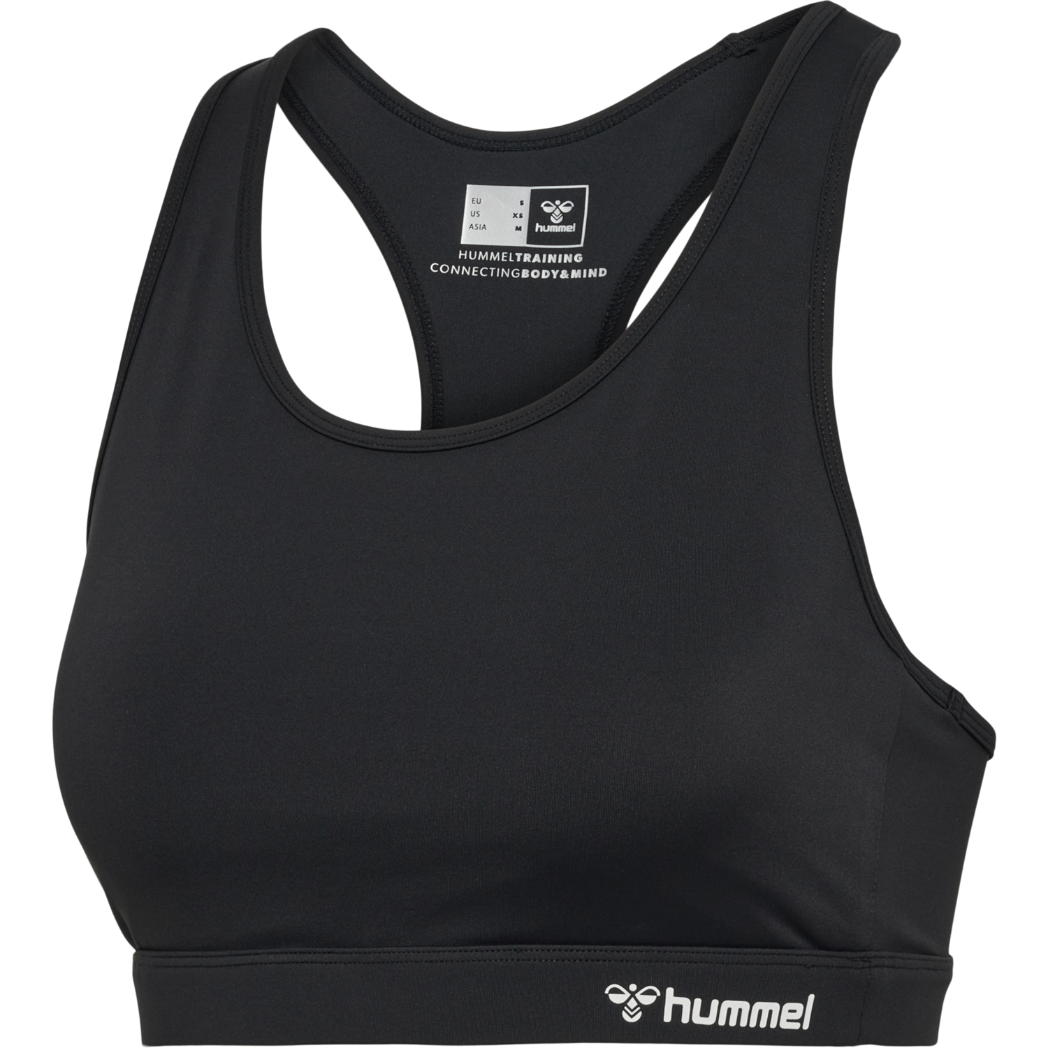 hmlMT ACTIVE SPORTS BRA, BLACK, packshot