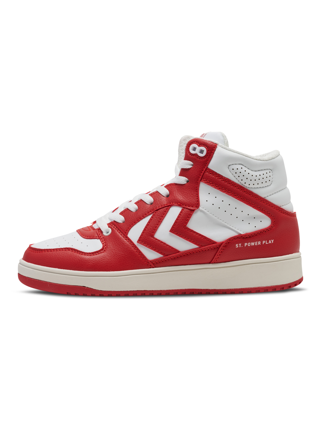 ST. POWER PLAY MID RT, WHITE/RED, packshot