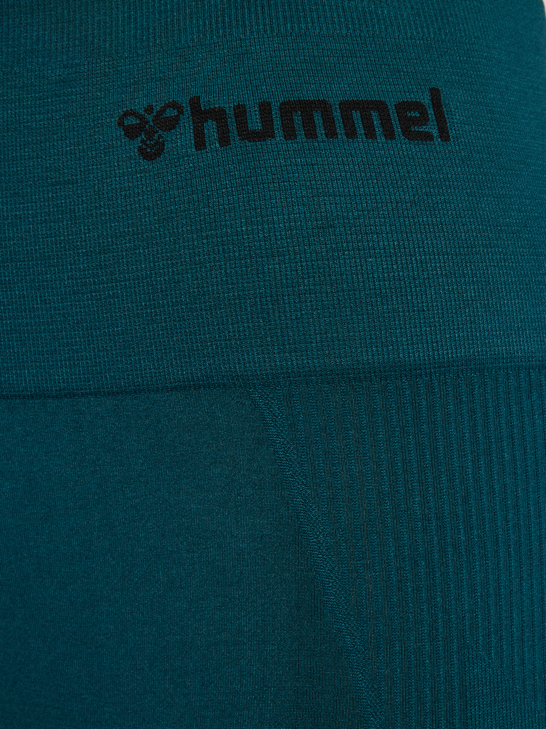 hmlTIF SEAMLESS HIGH WAIST TIGHTS, DARK SEA, packshot