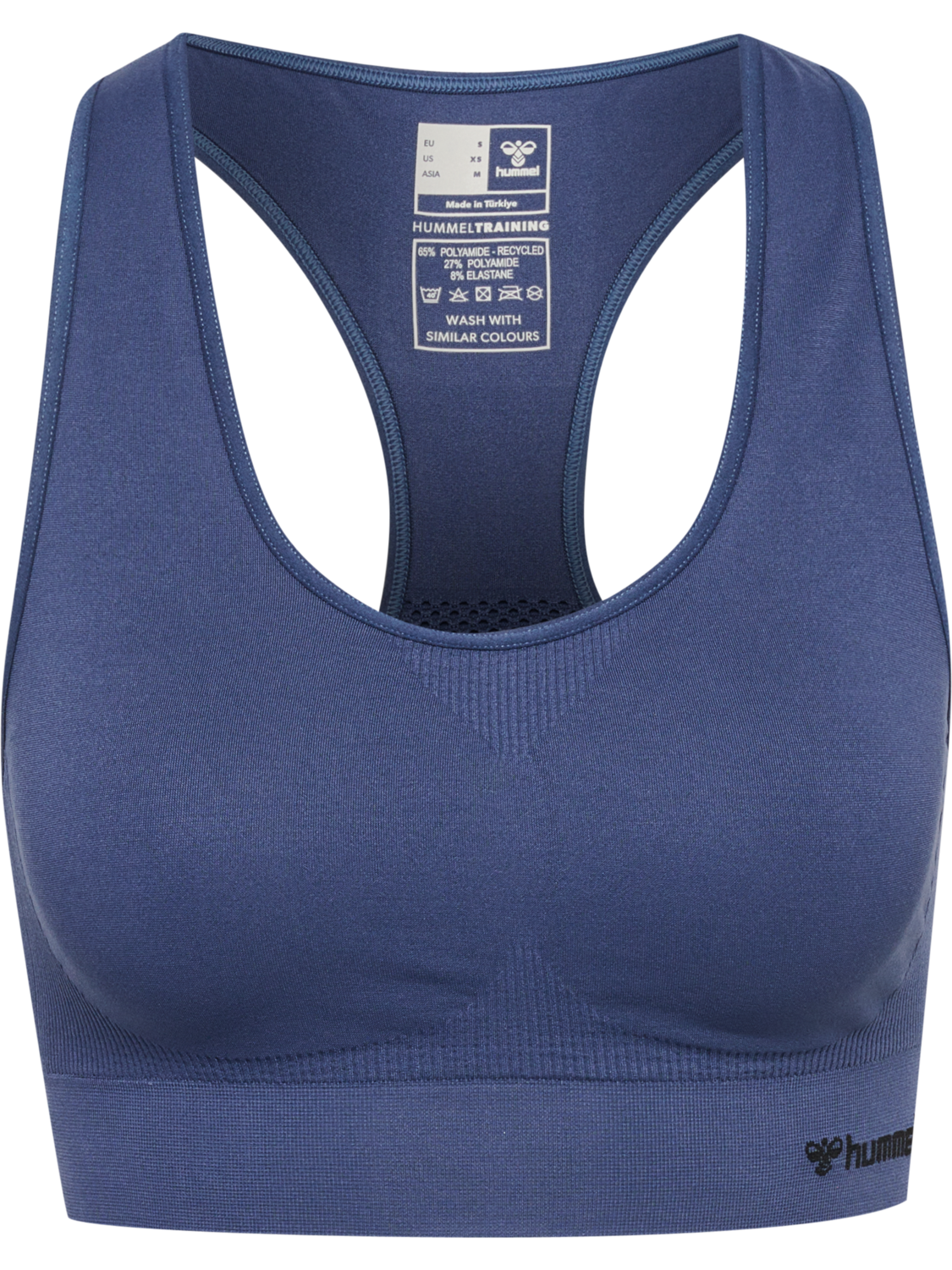 hmlTIF SEAMLESS SPORTS TOP, BLUE INDIGO, packshot