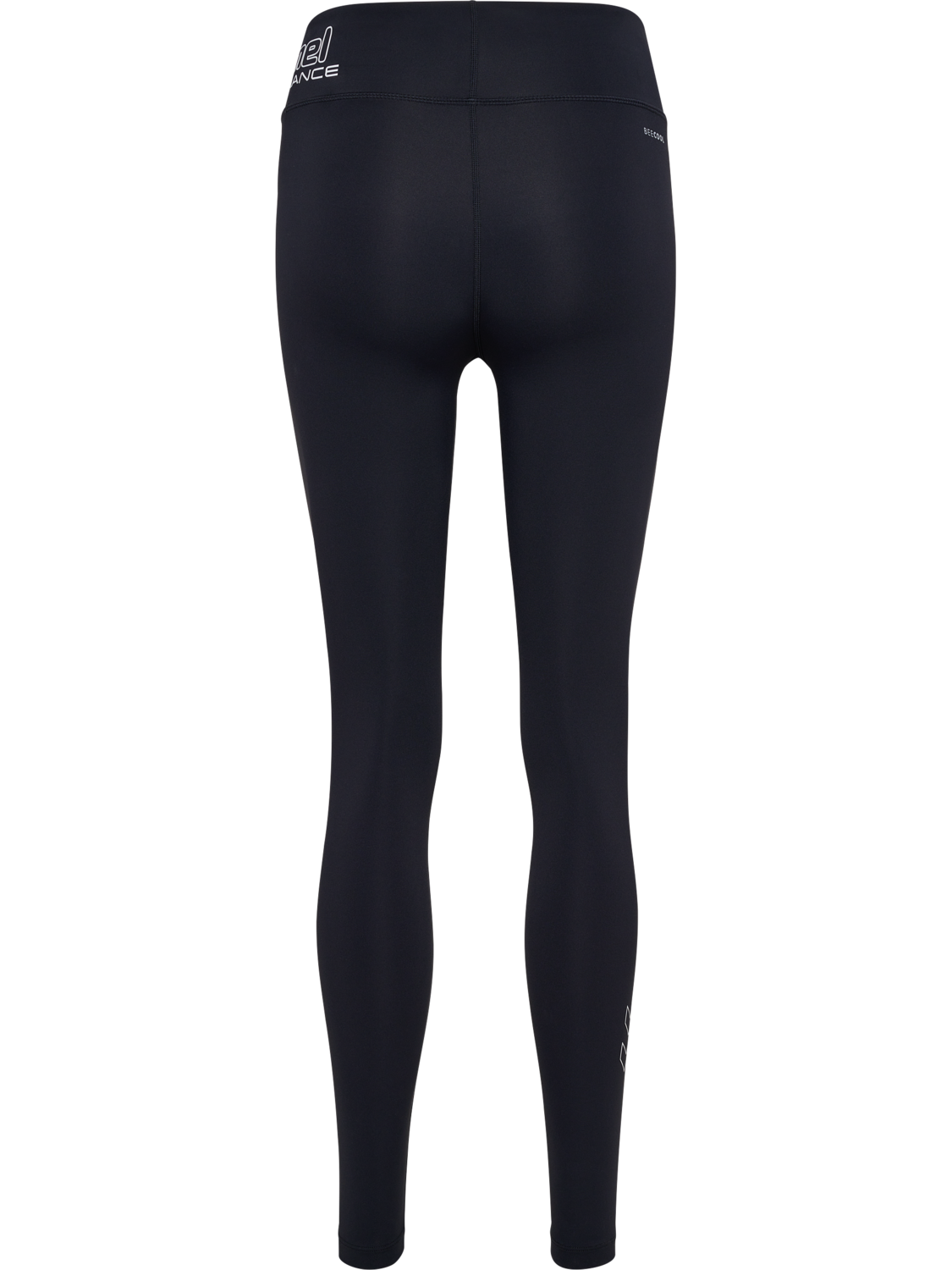 hmlTE FUNDAMENTAL MID WAIST TIGHTS, BLACK/WHITE, packshot