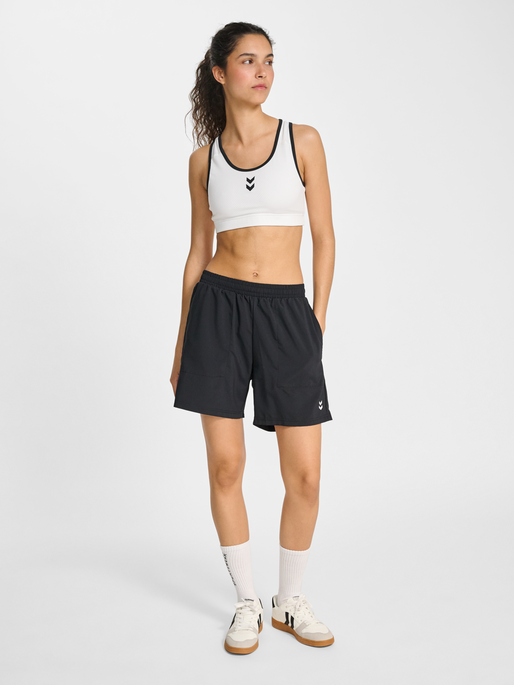 hmlPULSE MESH W TOP, WHITE/BLACK, model