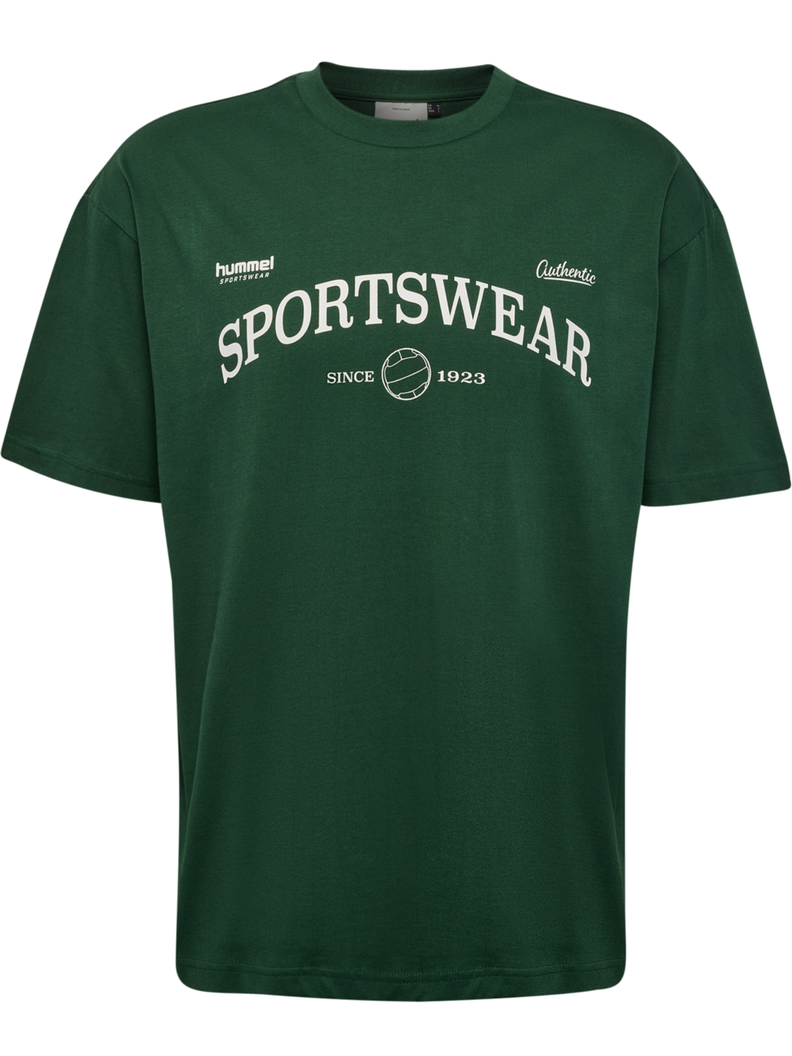 hmlLOOSE TEE S/S CLUB SPORTSWEAR, DARK GREEN, packshot