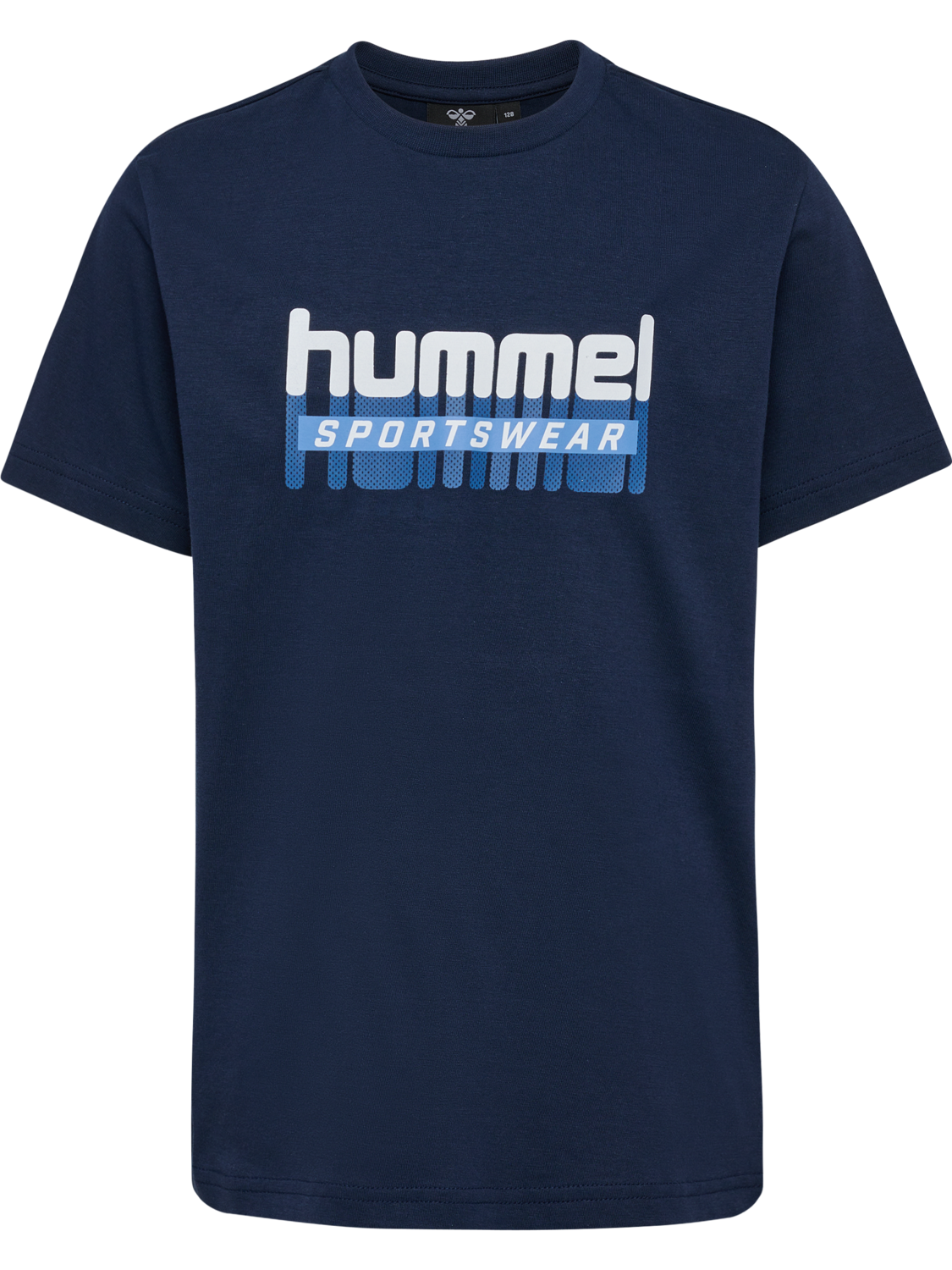 hmlTUKAS T-SHIRT S/S, BLACK IRIS 2, packshot