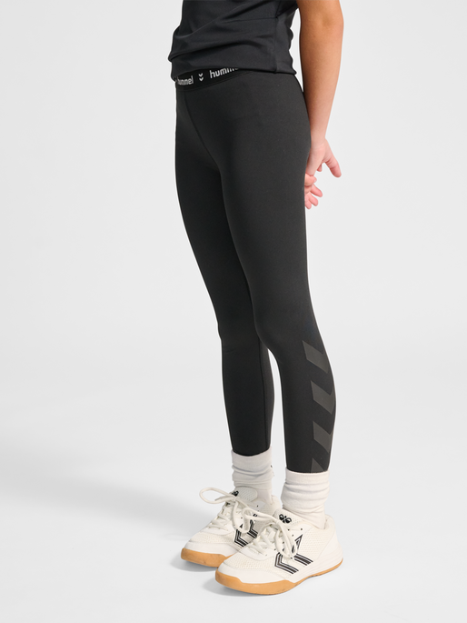 hmlJR PULSE MID WAIST TIGHTS, BLACK, model