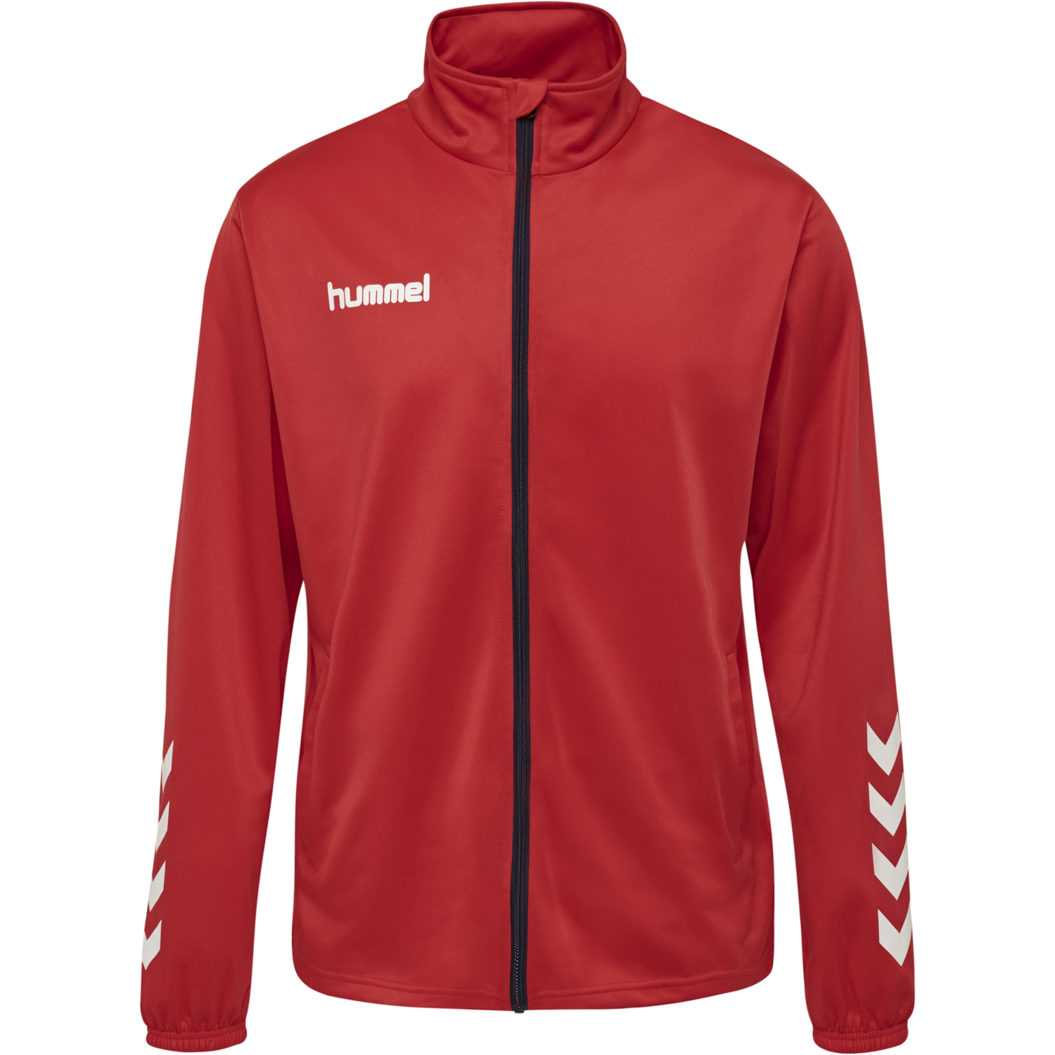 hmlPROMO POLY SUIT, TRUE RED/MARINE, packshot