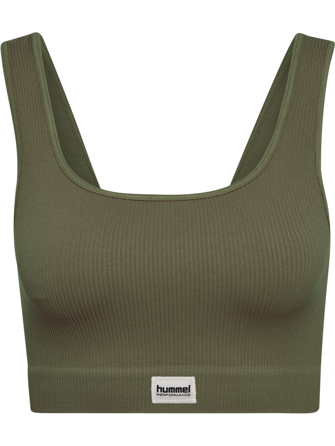 hmlPULSE SEAMLESS RIB BRA, DUSTY OLIVE, packshot