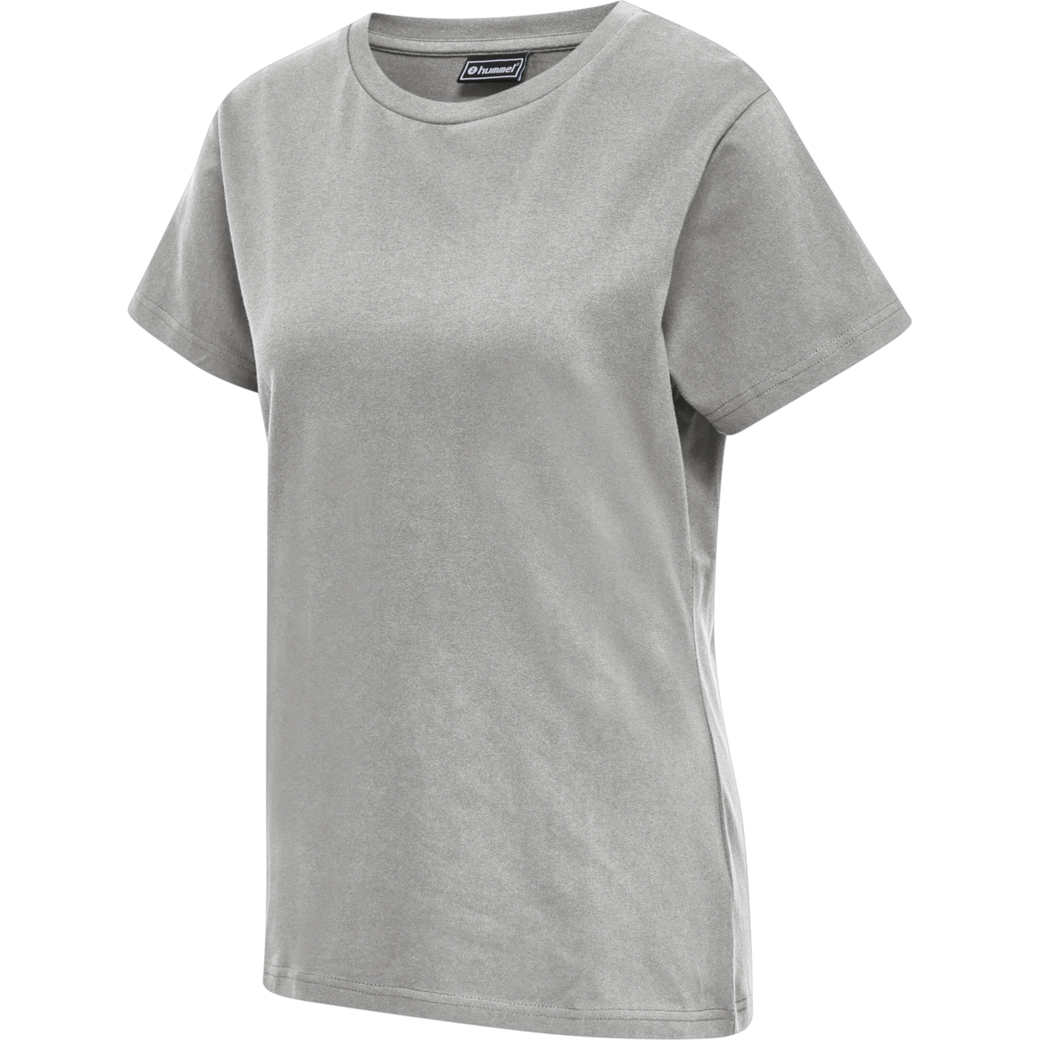 hmlRED HEAVY T-SHIRT S/S WOMAN, GREY MELANGE, packshot