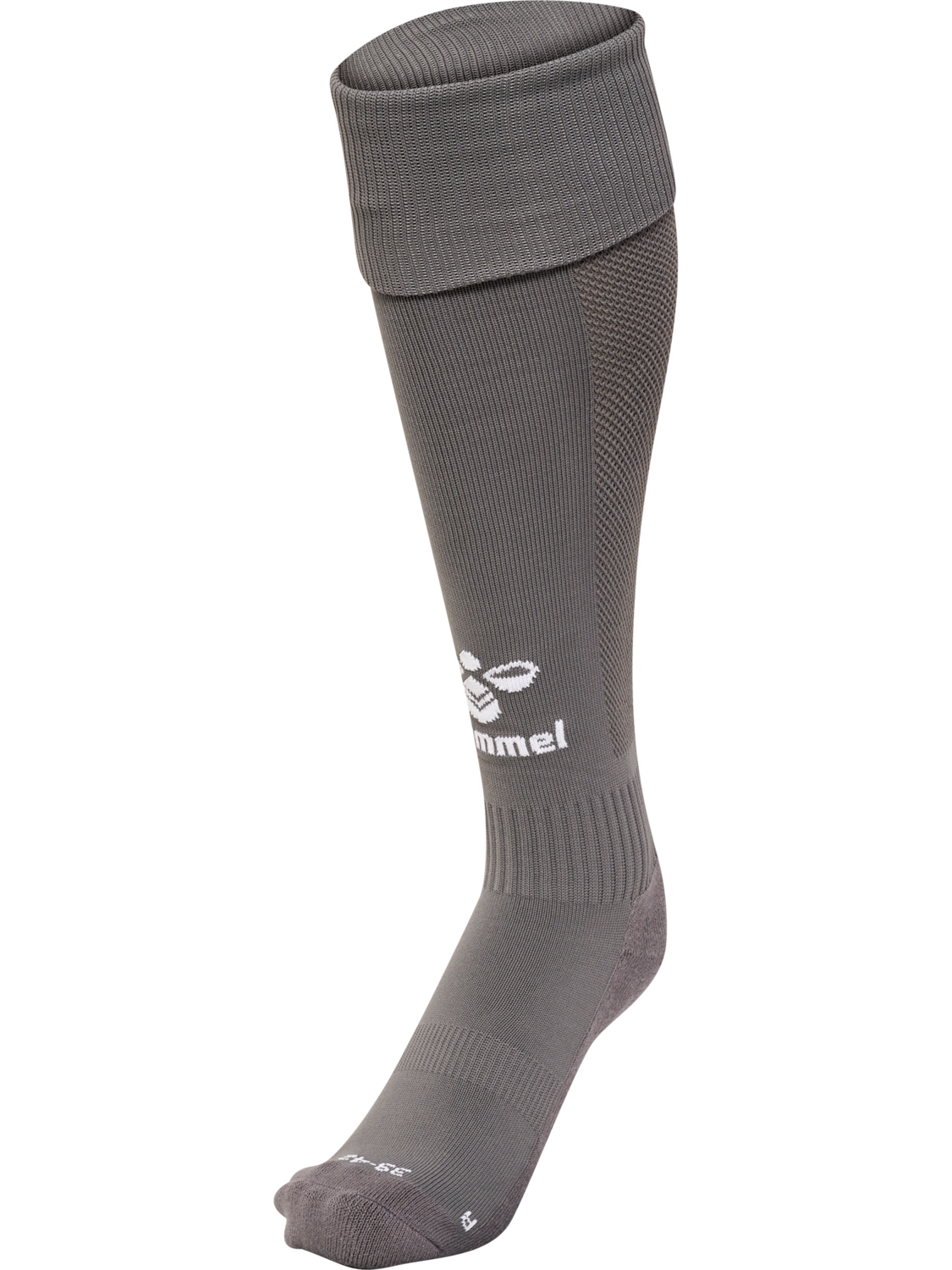 hmlESSENTIAL FOOTBALL SOCKS, STEEL GRAY/WHITE, packshot