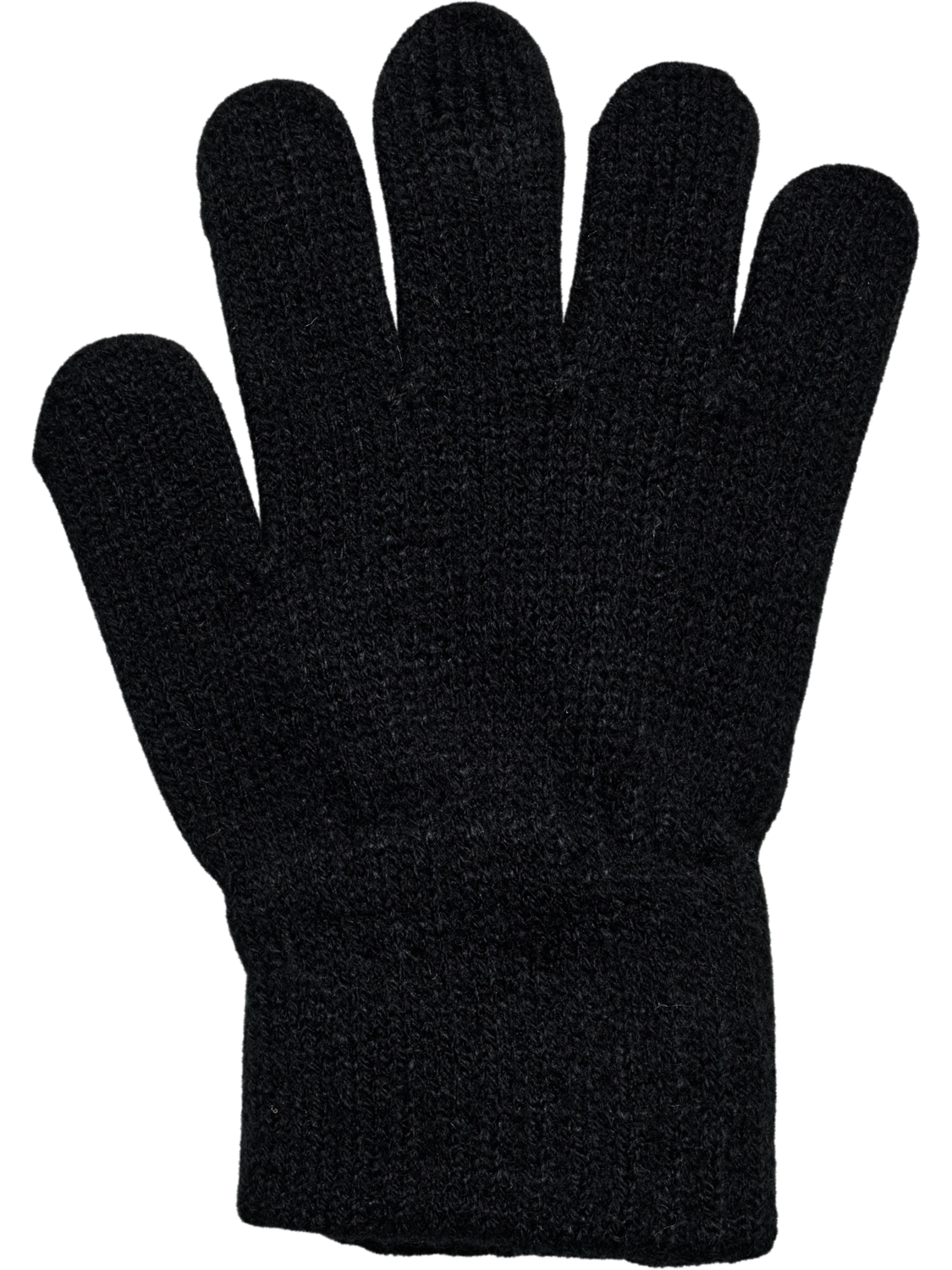 hmlJR KNIT GLOVES 2-PACK, BLACK, packshot