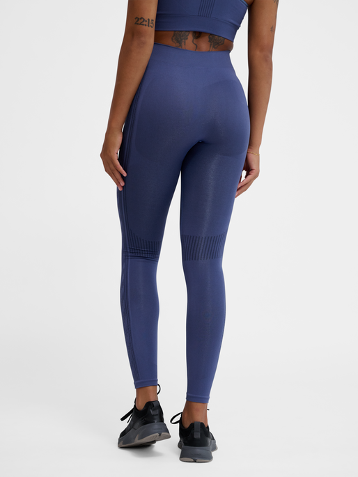 hmlMT SHAPING SEAMLESS MW TIGHTS, BLUE INDIGO, model