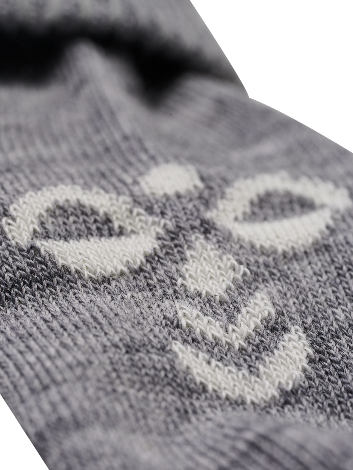 hmlMINI WOOL SOCKS, GREY MELANGE, packshot