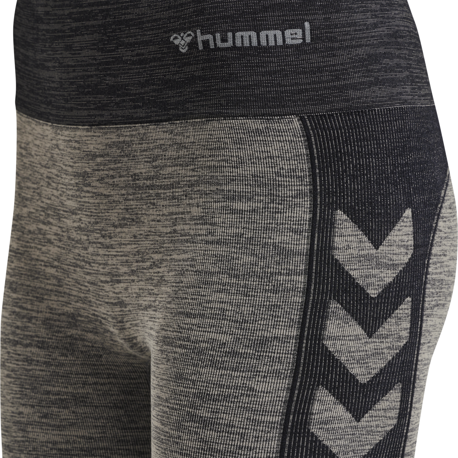 hmlCLEA SEAMLESS CYCLING SHORTS, CHATEAU GRAY/BLACK MELANGE, packshot