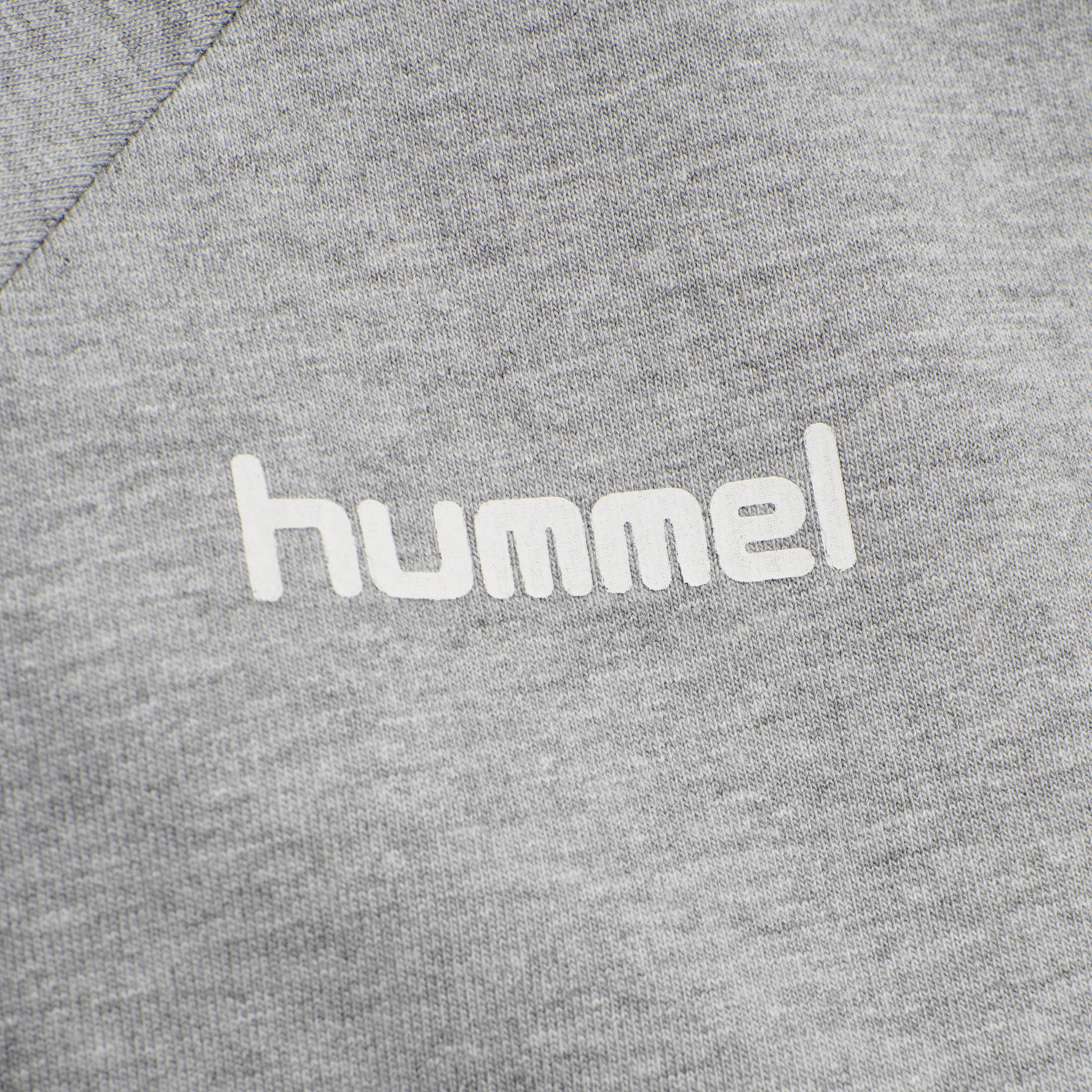HMLGO COTTON ZIP HOODIE WOMAN, GREY MELANGE, packshot