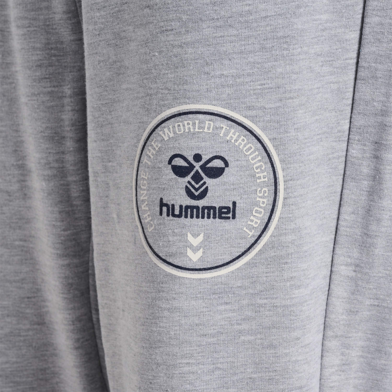 hmlMATH PANTS, LIGHT GREY MELANGE, packshot