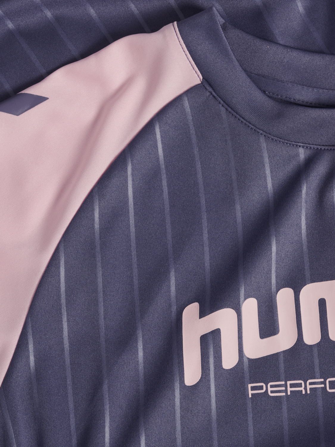 hmlJR GOAL STRIPE SET, HERON, packshot
