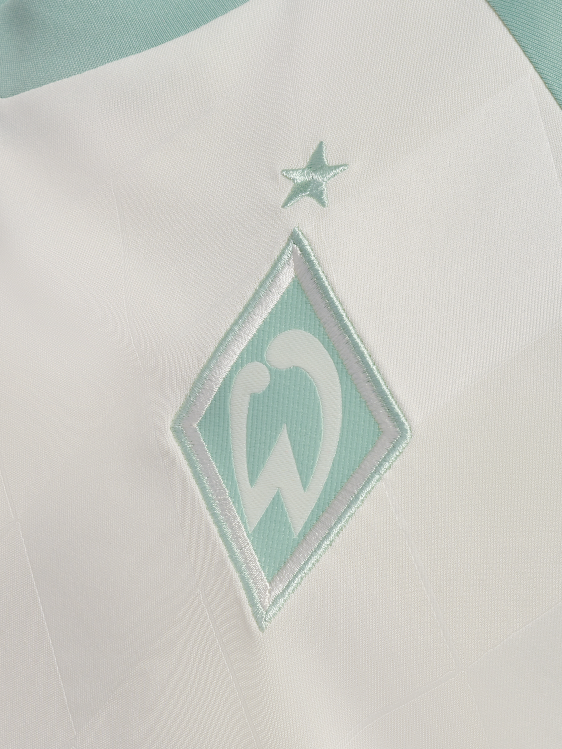 WER 24/25 AWAY JERSEY S/S KIDS, MARSHMELLOW/SILT GREEN, packshot