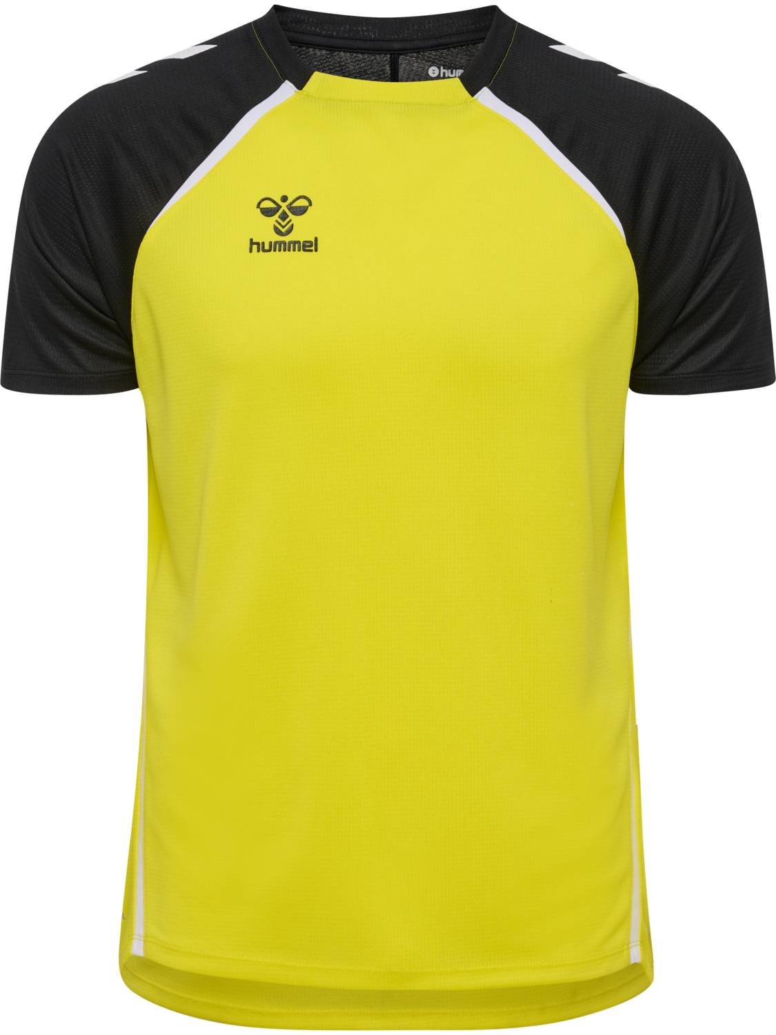hmlLEAD 2.0 JERSEY S/S, BLAZING YELLOW/BLACK, packshot