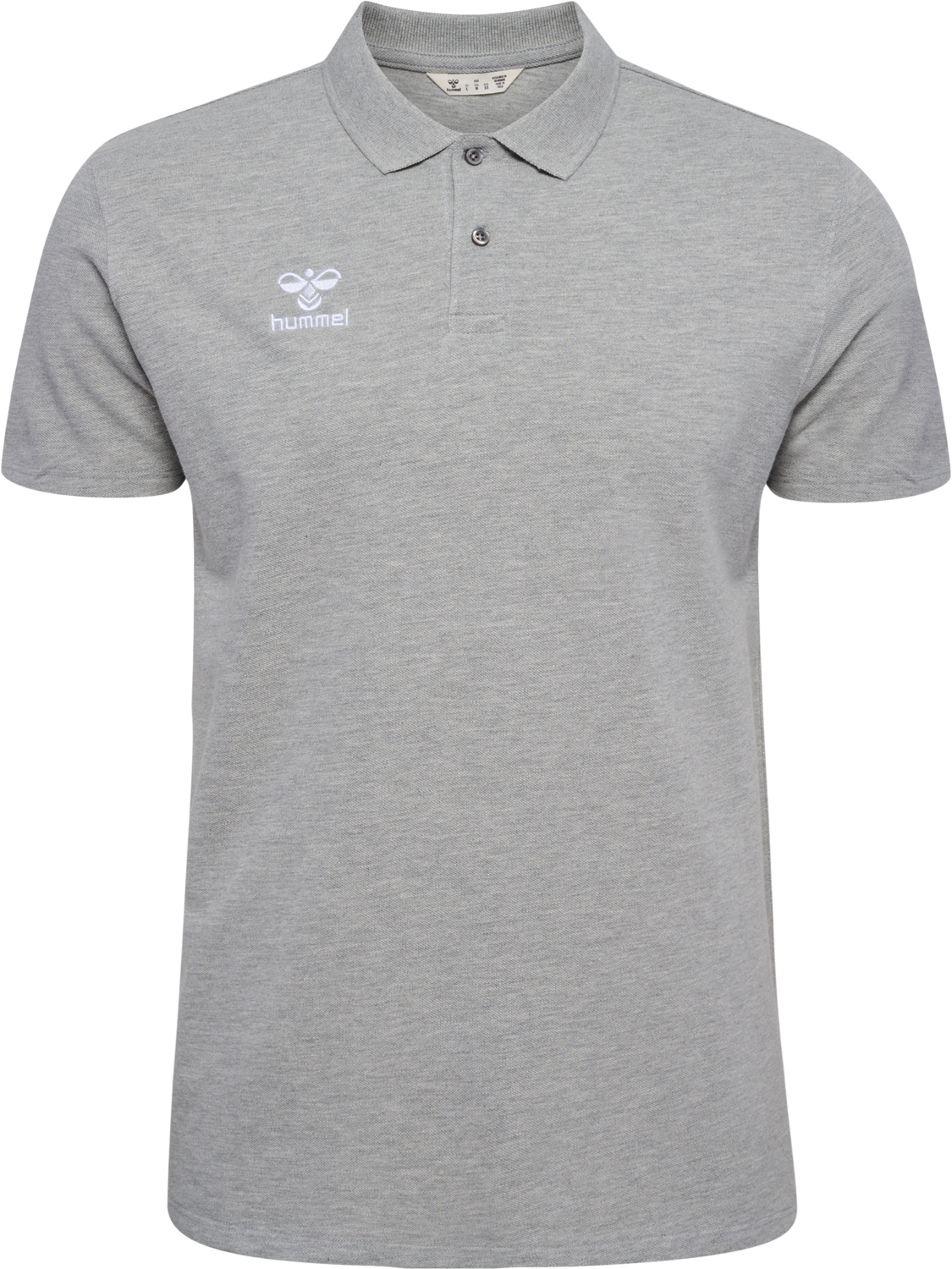 hmlGO 2.0 POLO, GREY MELANGE, packshot
