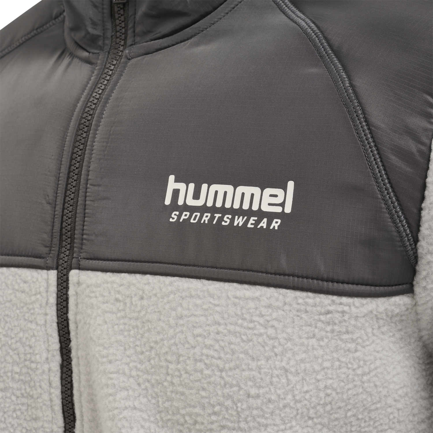 hmlLGC CHARLEY FLEECE JACKET, HARBOR MIST, packshot