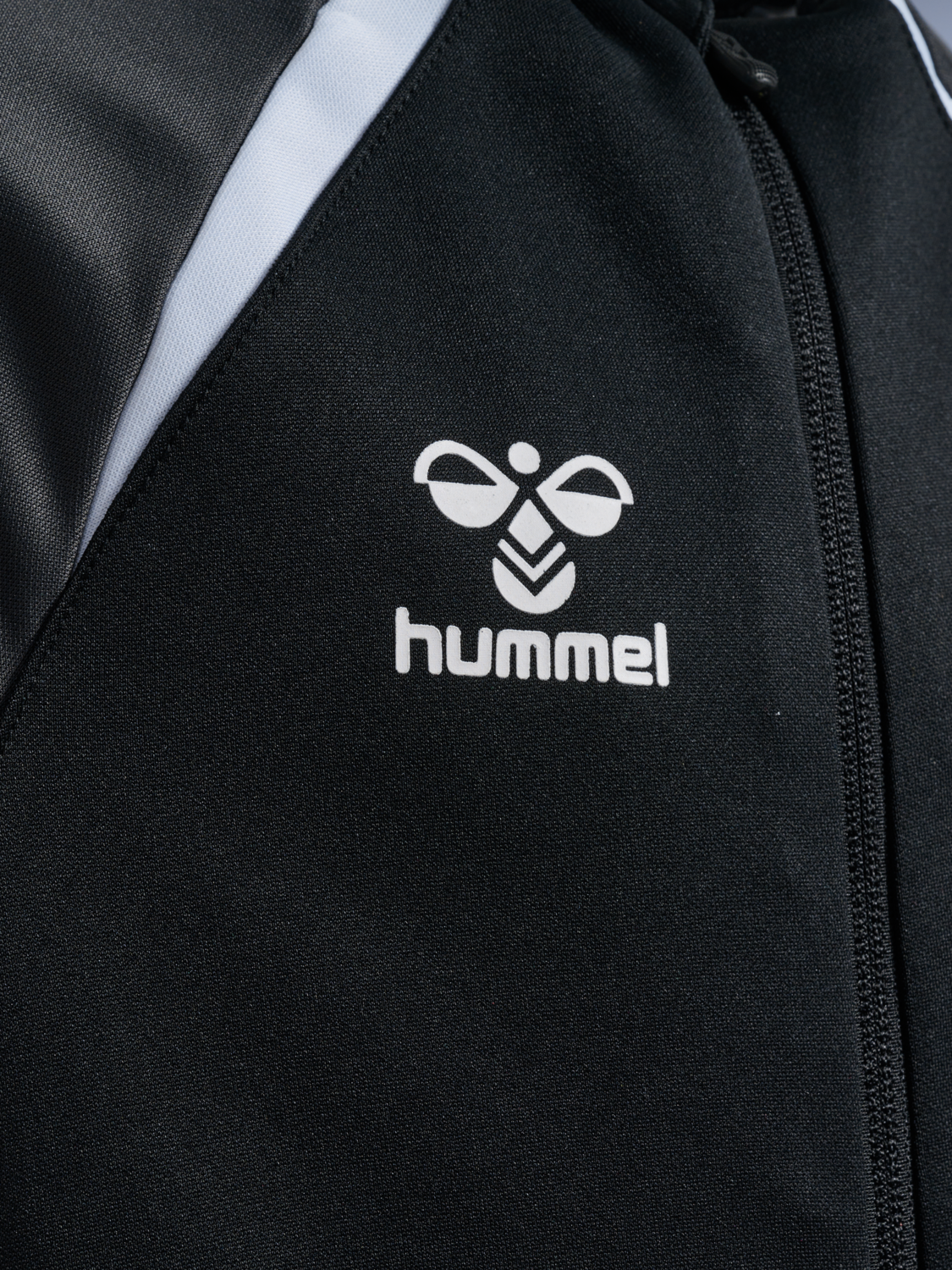 hmlLEAD 2.0 TRACK ZIP JACKET KIDS, BLACK/ASPHALT, packshot