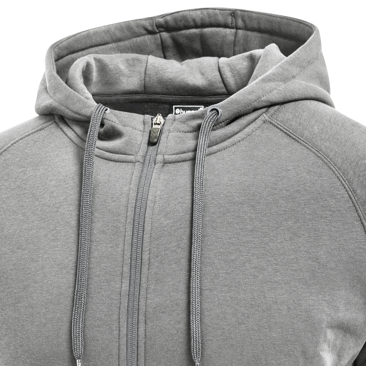 hmlRED CLASSIC ZIP HOODIE, GREY MELANGE, packshot