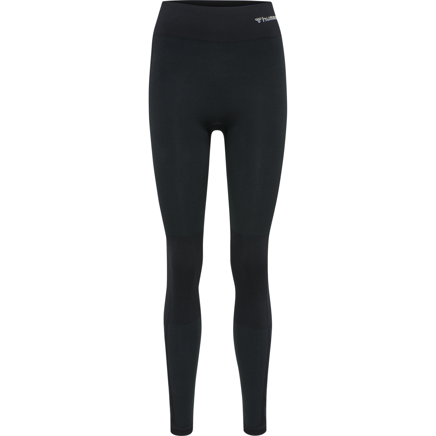 hmlCLEA SEAMLESS MID WAIST TIGHTS, BLACK MELANGE, packshot