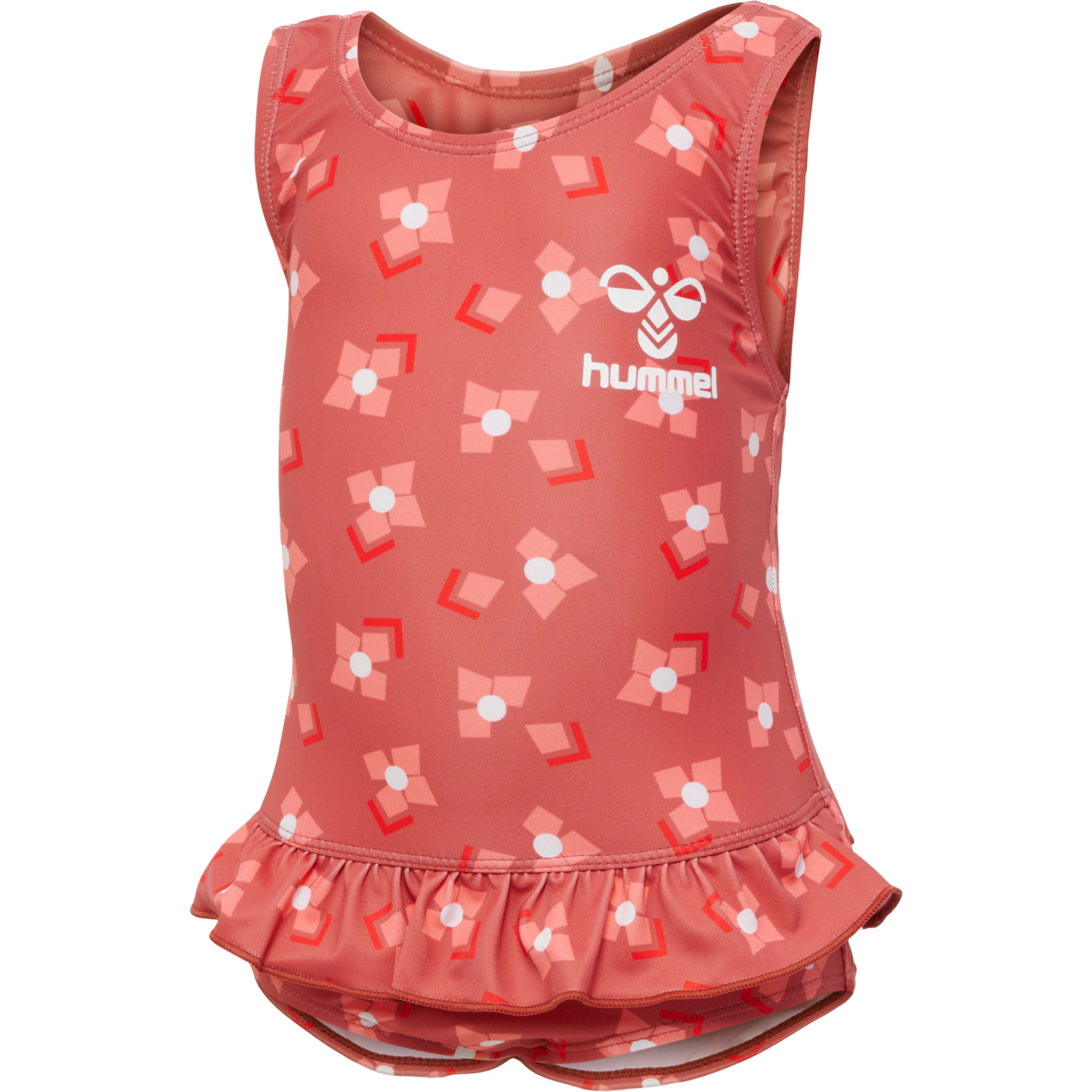 hmlFILIPPA SWIMSUIT, DUSTY CEDAR, packshot