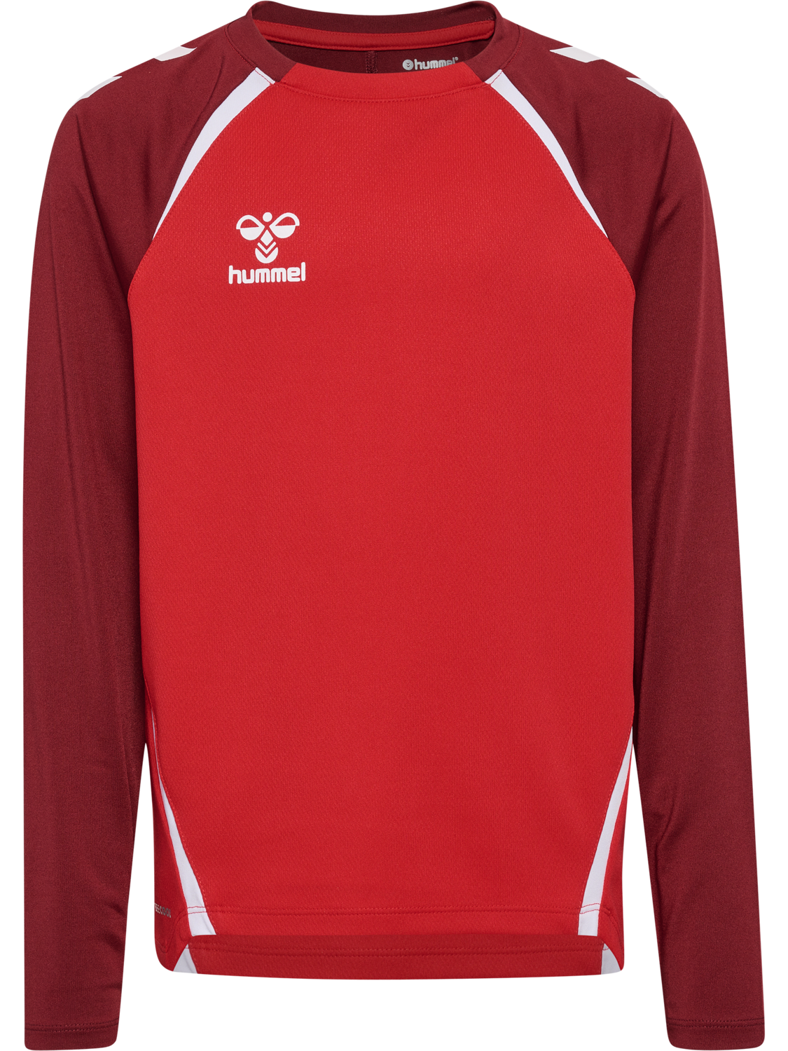hmlLEAD 2.0 CREW SWEAT KIDS, TRUE RED/MAROON, packshot