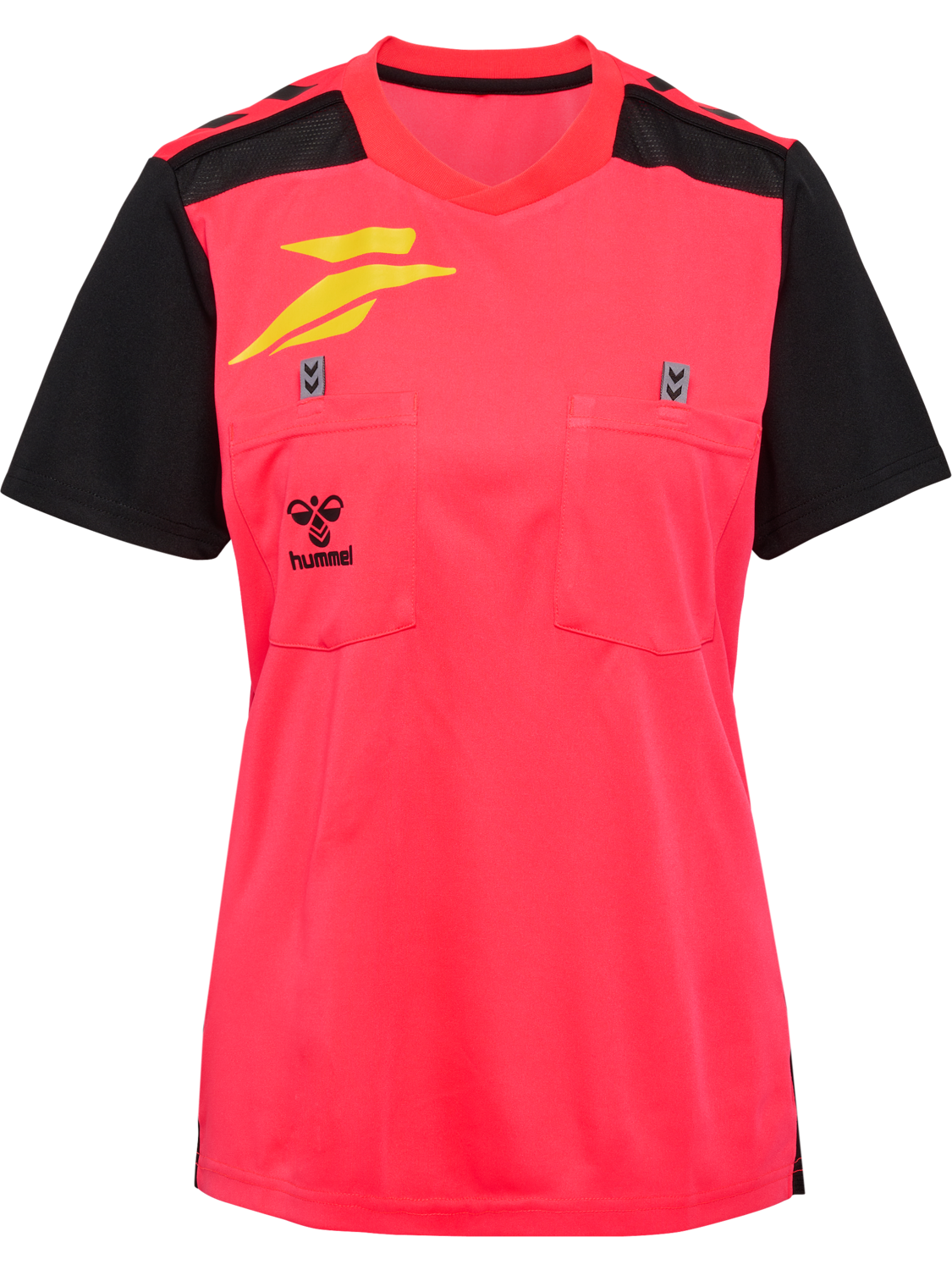 FFHB NEW REFEREE JERSEY S/S WO, DIVA PINK WO SPONSOR, packshot