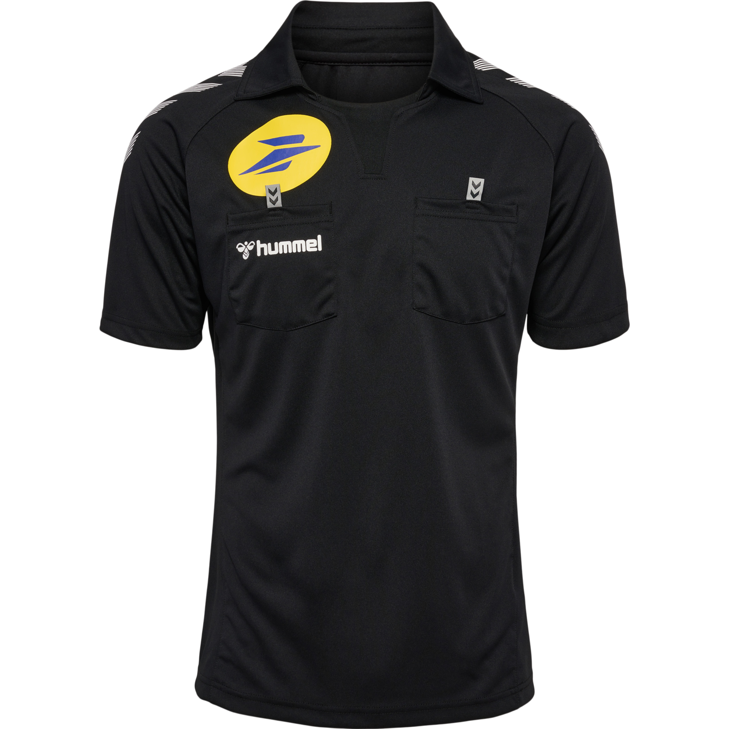 FFHB REFEREE JERSEY S/S, BLACK, packshot