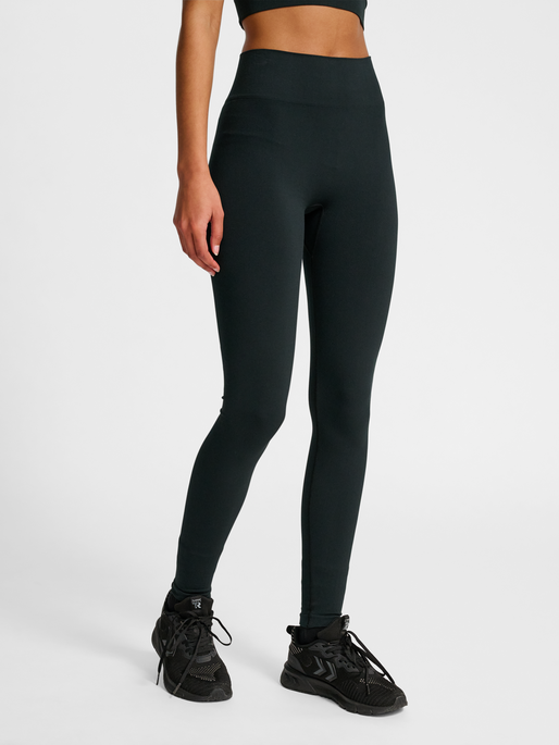 hmlHIIT SEAMLESS HIGH WAIST TIGHTS, BLACK, model