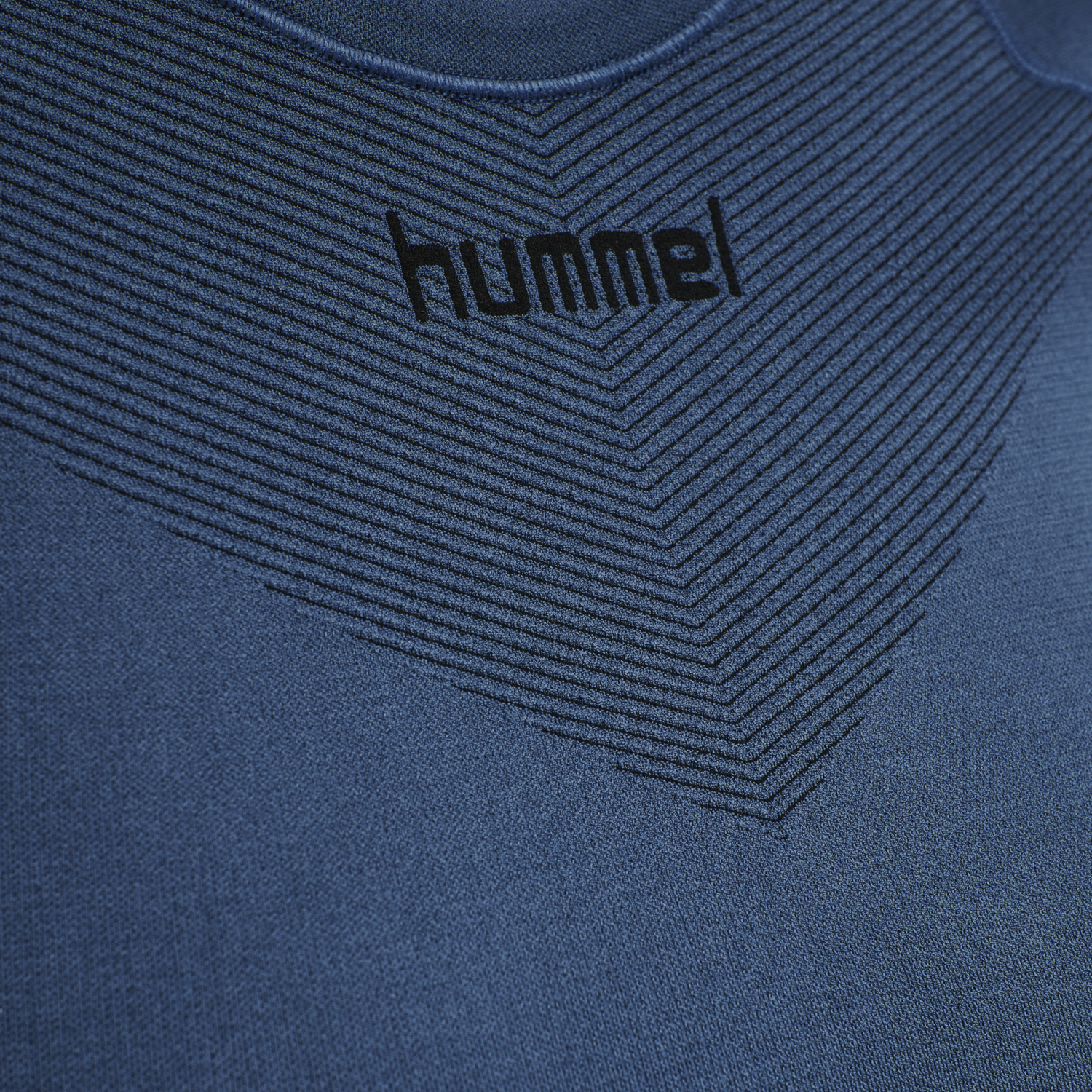 HUMMEL FIRST SEAMLESS JERSEY S/S W, DARK DENIM, packshot