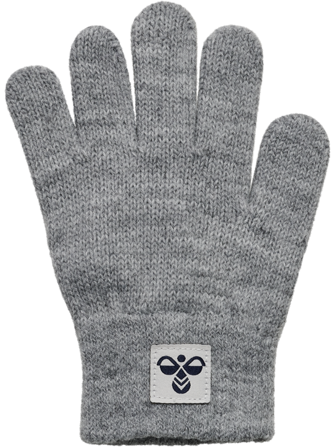 hmlJR KNIT GLOVES 2-PACK, GREY MELANGE, packshot