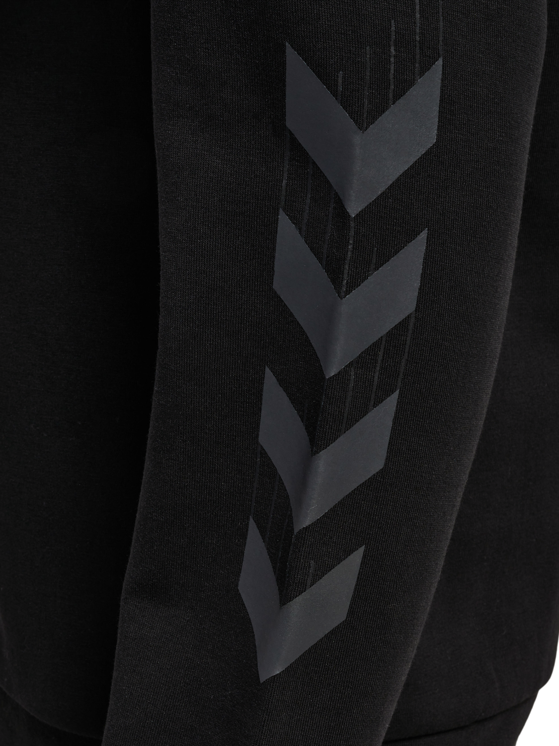 hmlTRAVEL SWEAT HOODIE, BLACK, packshot