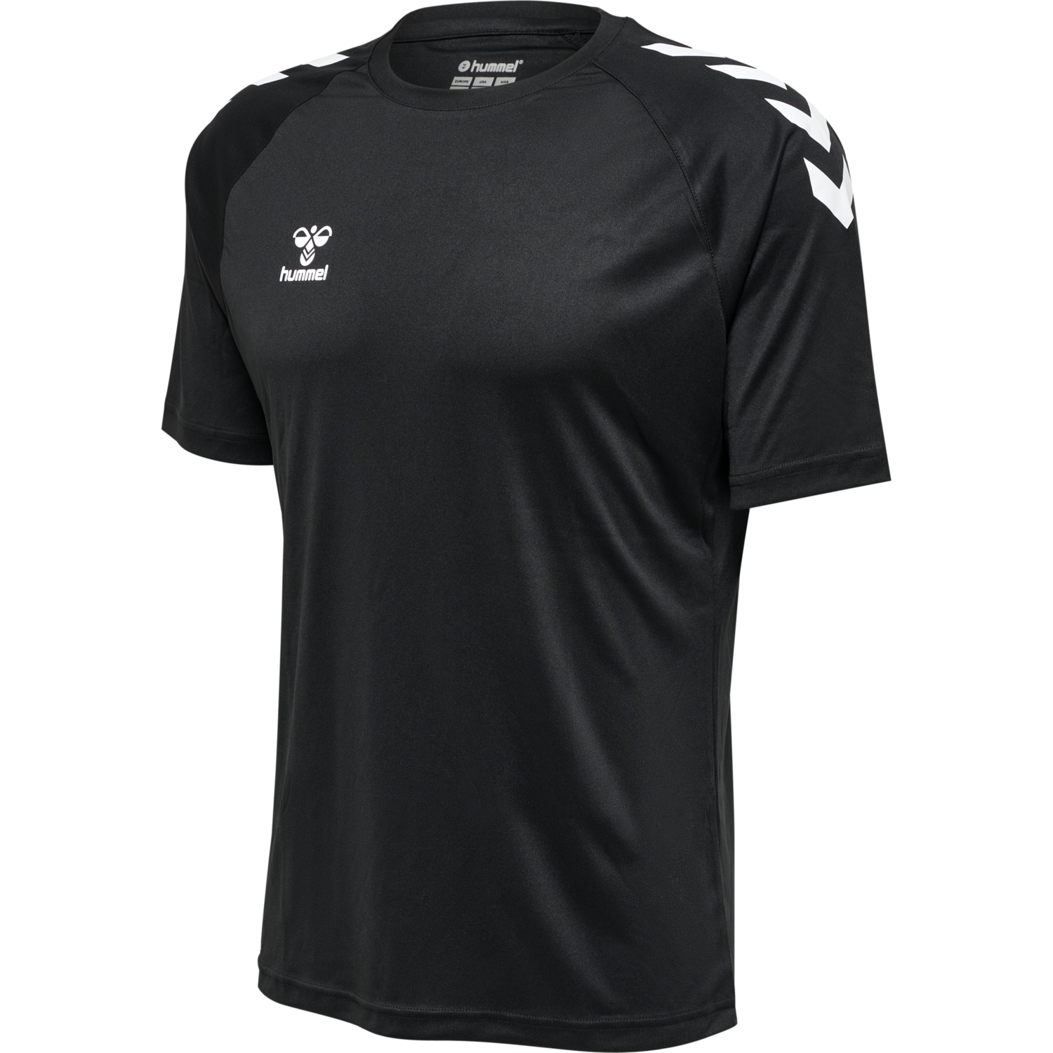 hmlCORE XK CORE POLY T-SHIRT S/S, BLACK, packshot