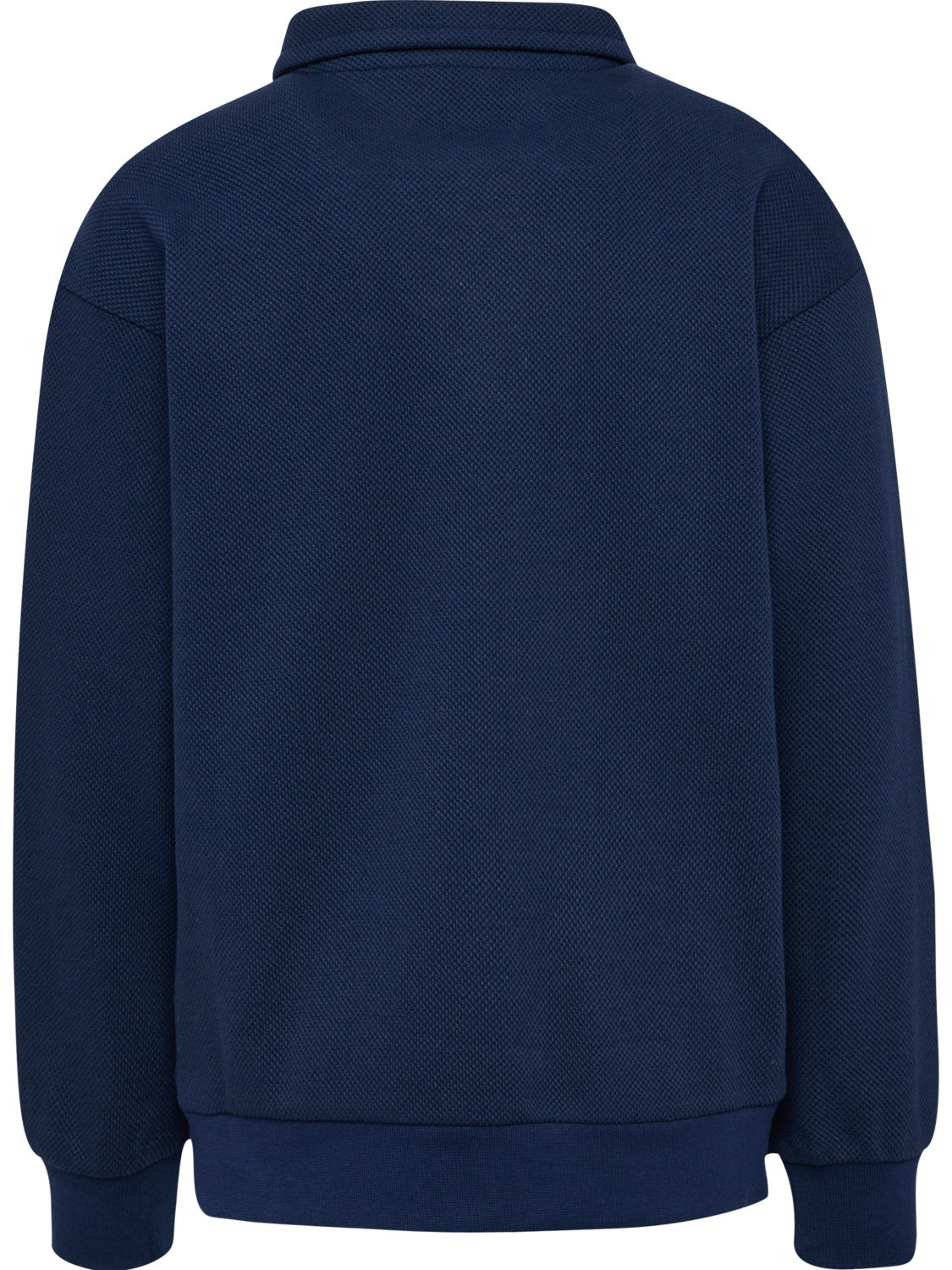 hmlJR LOOSE PIQUE POLO SWEATSHIRT, DRESS BLUES, packshot