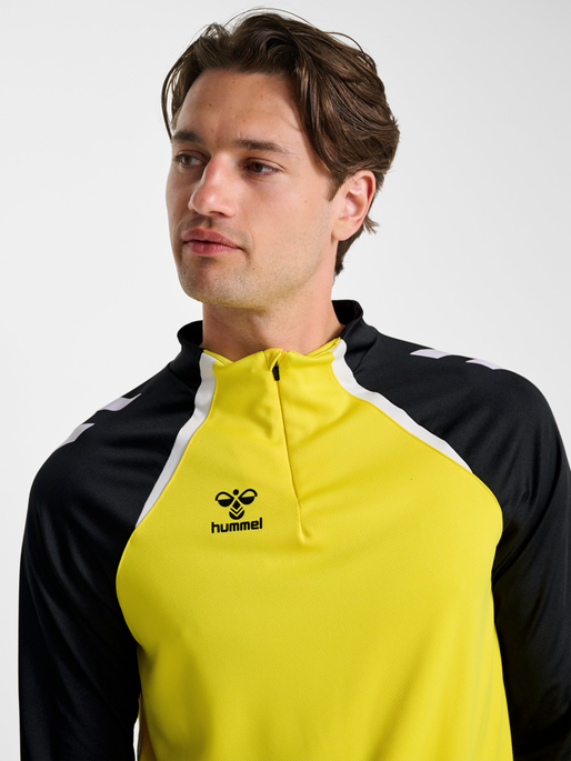 hmlLEAD 2.0 HALF ZIP, BLAZING YELLOW/BLACK, model