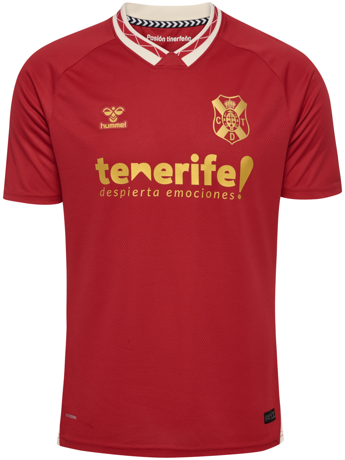 CDT 25/26 AWAY JERSEY S/S, SCARLET SMILE, packshot