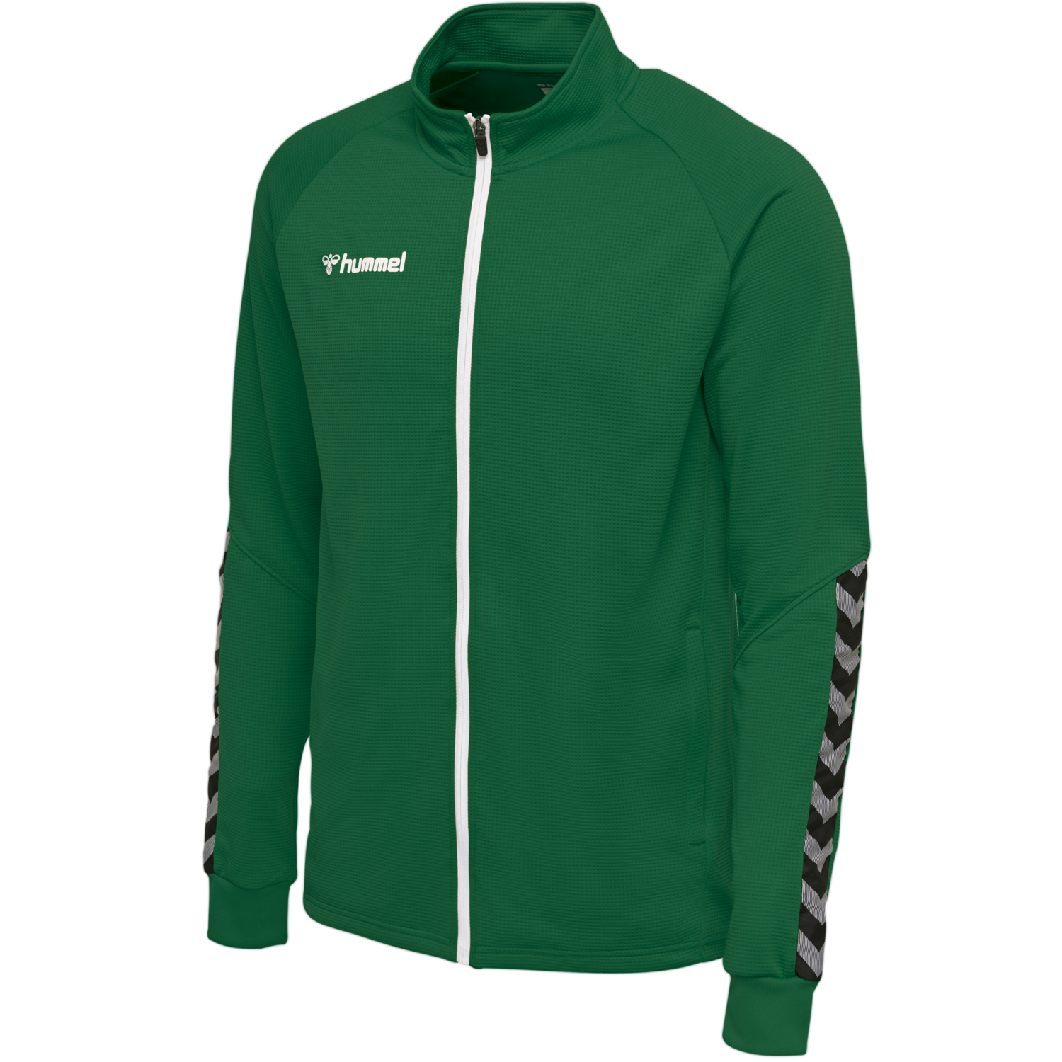 hmlAUTHENTIC KIDS POLY ZIP JACKET, EVERGREEN, packshot