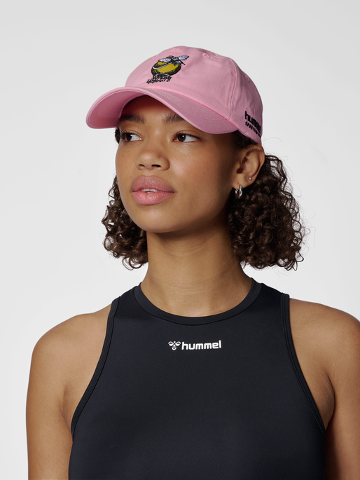 hmlBASEBALL CAP WRONG YELLOW, SACHET PINK, model
