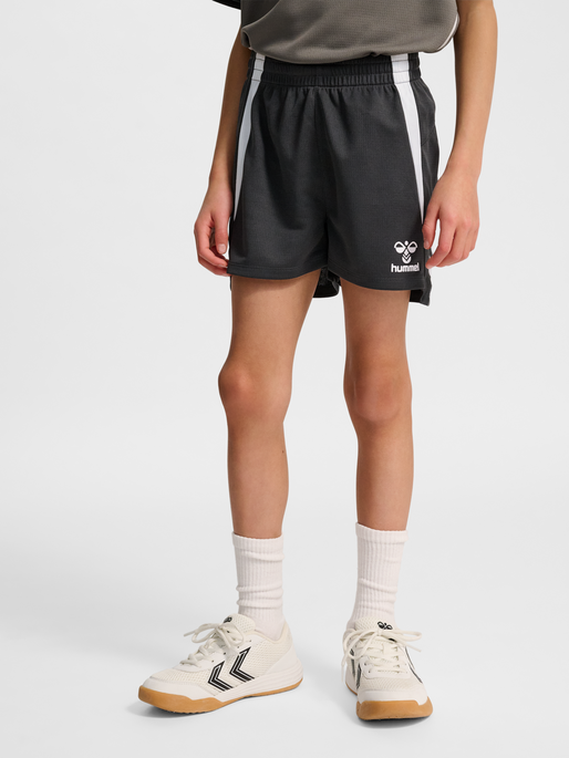 hmlLEAD 2.0 SHORTS KIDS, ASPHALT, model